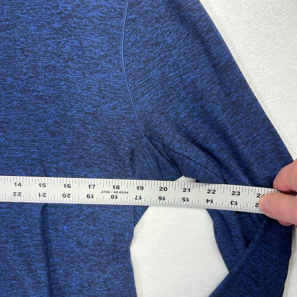 Lululemon Athletica Activewear DriFit Long Sleeve Shirt Mens M Blue Heather 1664 - Picture 3 of 7